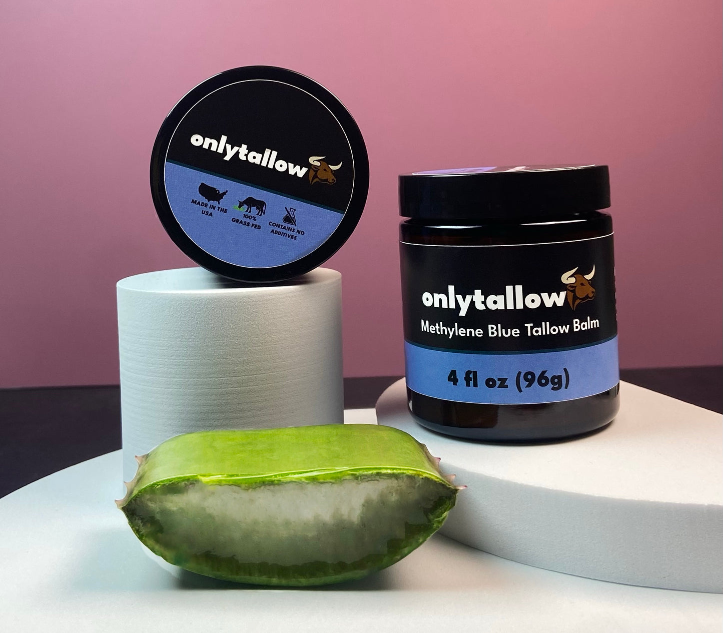 Methylene Blue Whipped Tallow Balm 4 oz